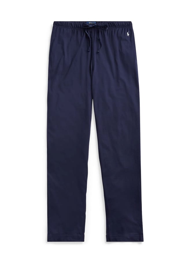 

Хлопковые пижамные штаны Polo Ralph Lauren, синий