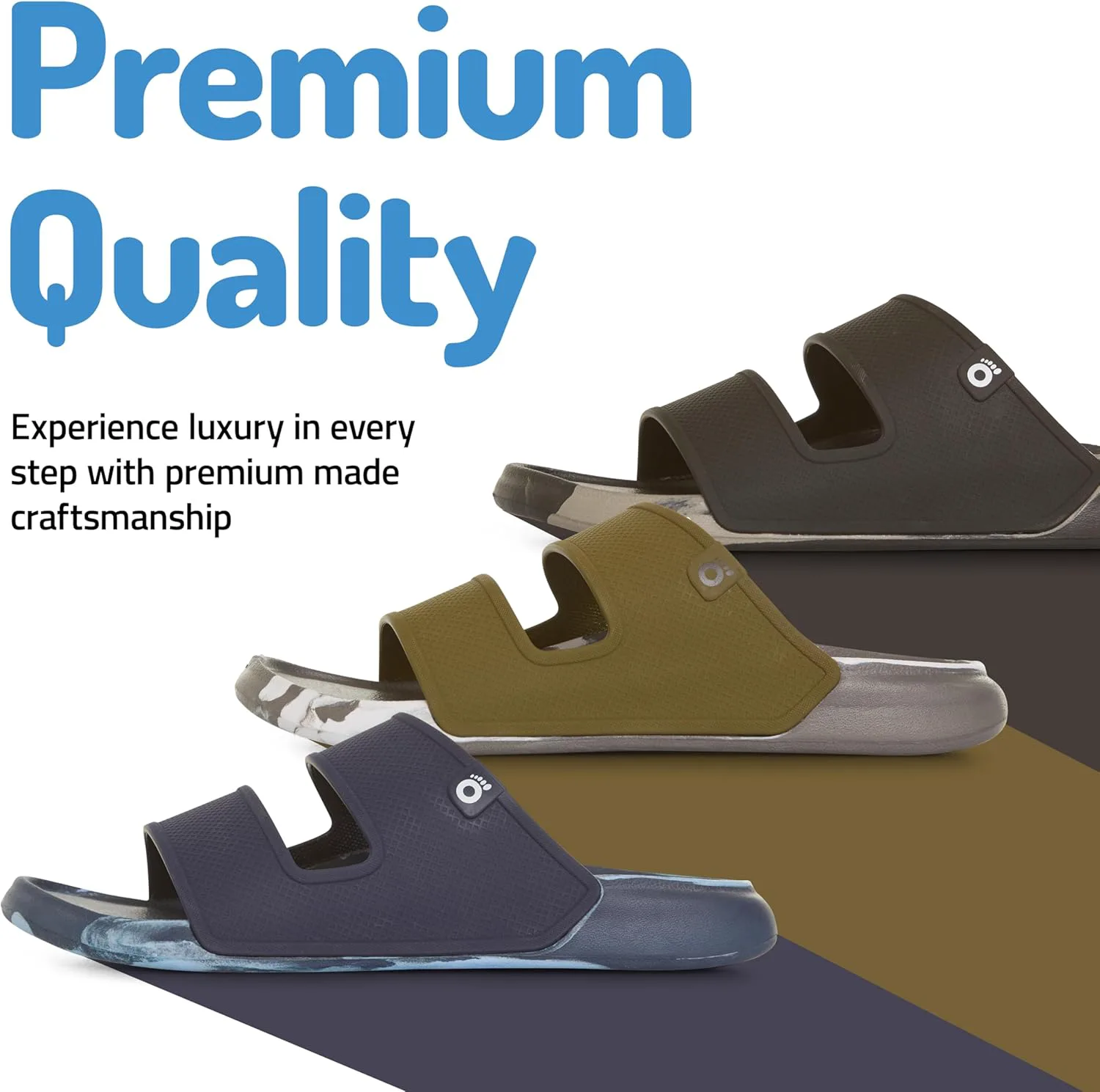 

Мужские шлепанцы Floopi с двойными ремнями, пляжные сандалии с поддержкой пятки и свода, удобная посадка, мужские шлепанцы с противоскользящей подошвой для дома и улицы, зеленый