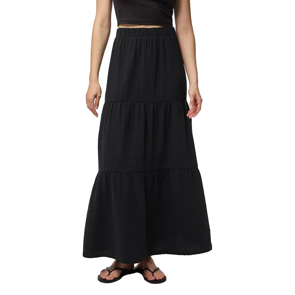 

Юбка Pieces Sikka long skirt, черный