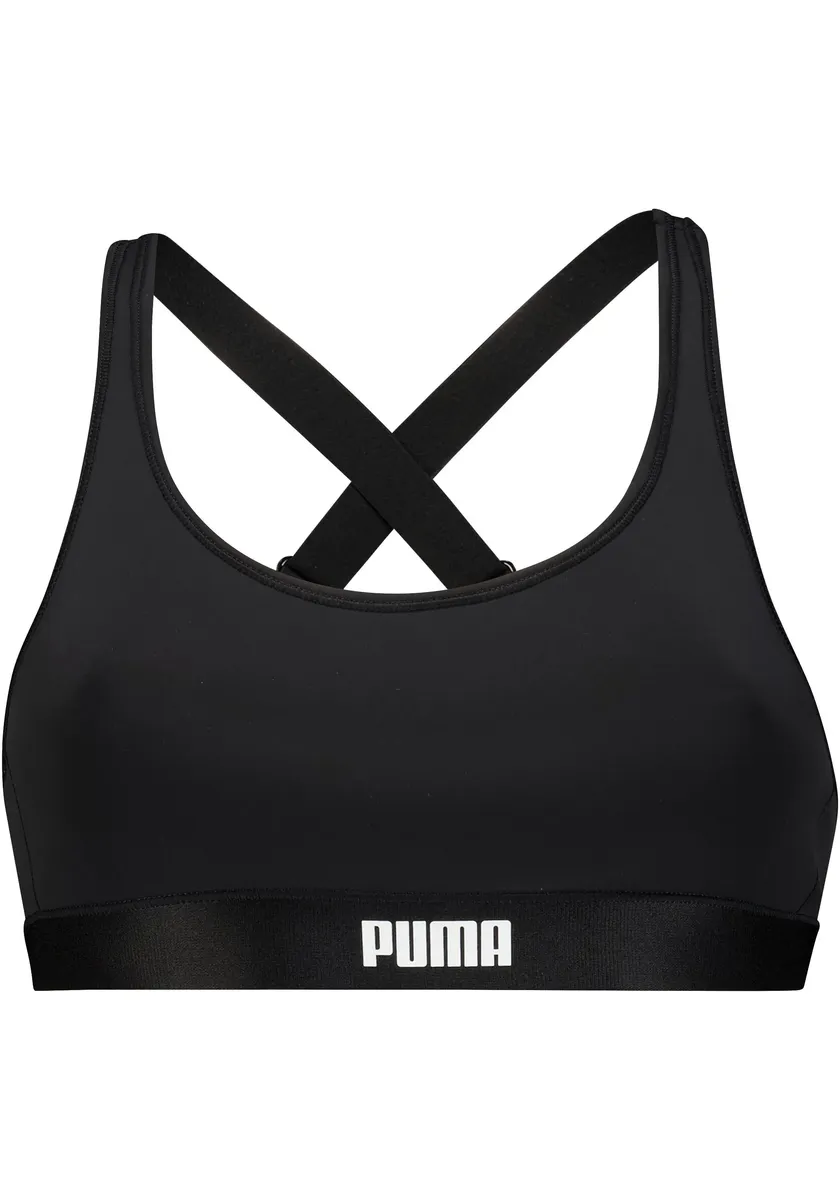 

Спортивное бюстье PUMA с логотипом на поясе, черный