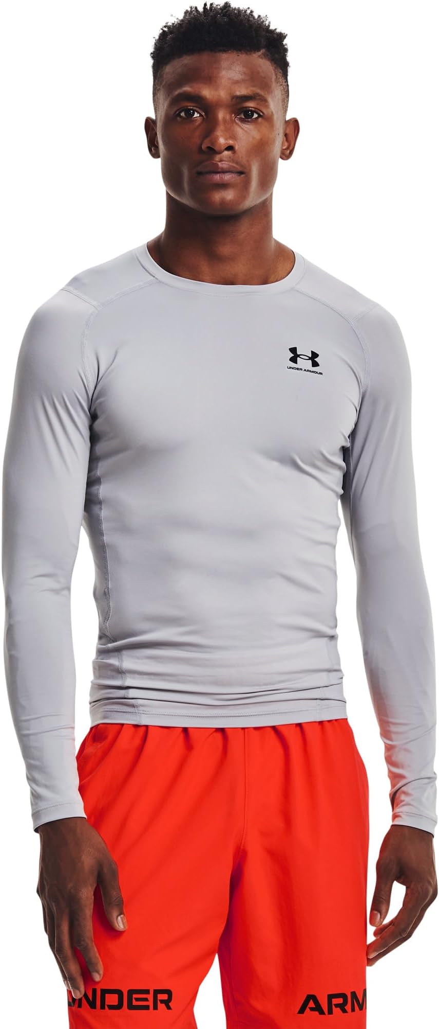 

Лонгслив Under Armour Heatgear Armour Compression Long Sleeve, цвет Mod Gray/Black