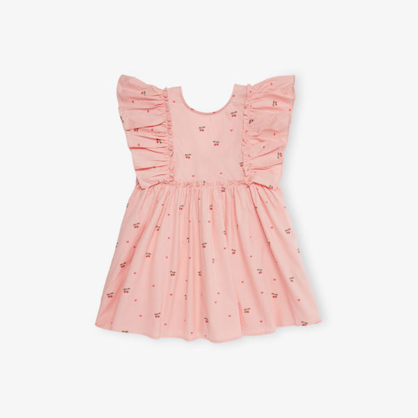 

Платье хлопковое Evia bow с бантом 9 месяцев - 8 лет Konges Slojd, цвет cherry coeur