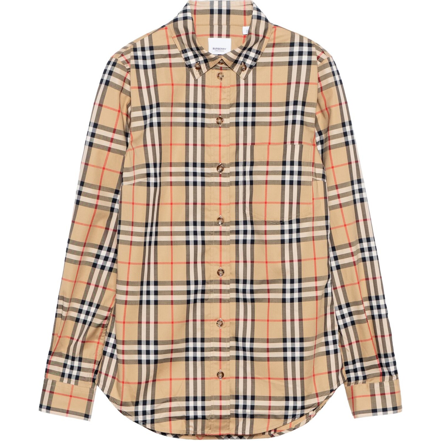 

Рубашка женская Burberry, бежевый