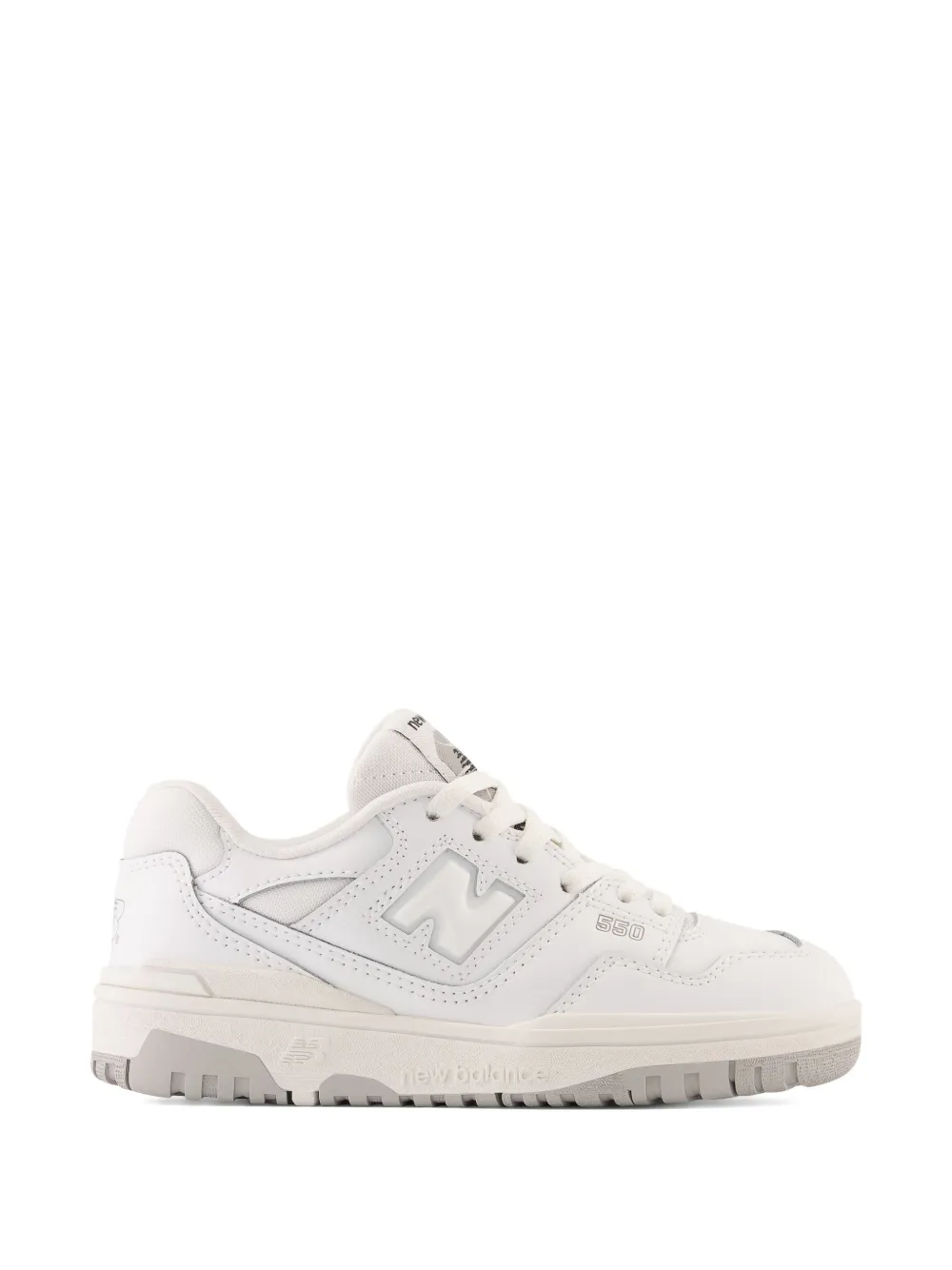 Кроссовки 550 с логотипом и заниженным верхом New Balance Kids, белый — фото 2