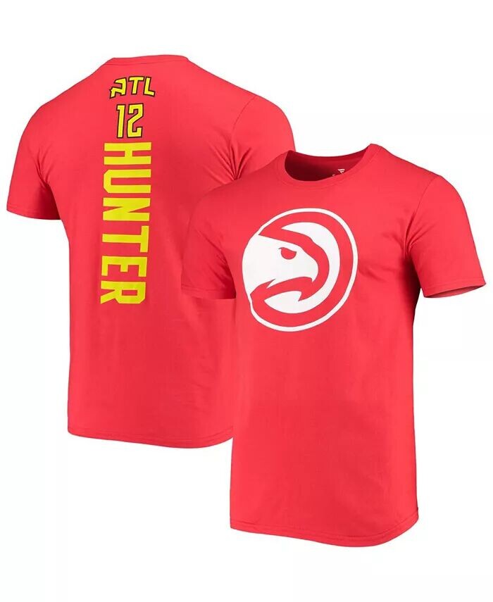 

Мужская красная футболка De'Andre Hunter Atlanta Hawks Playmaker с логотипом и именем и номером Fanatics