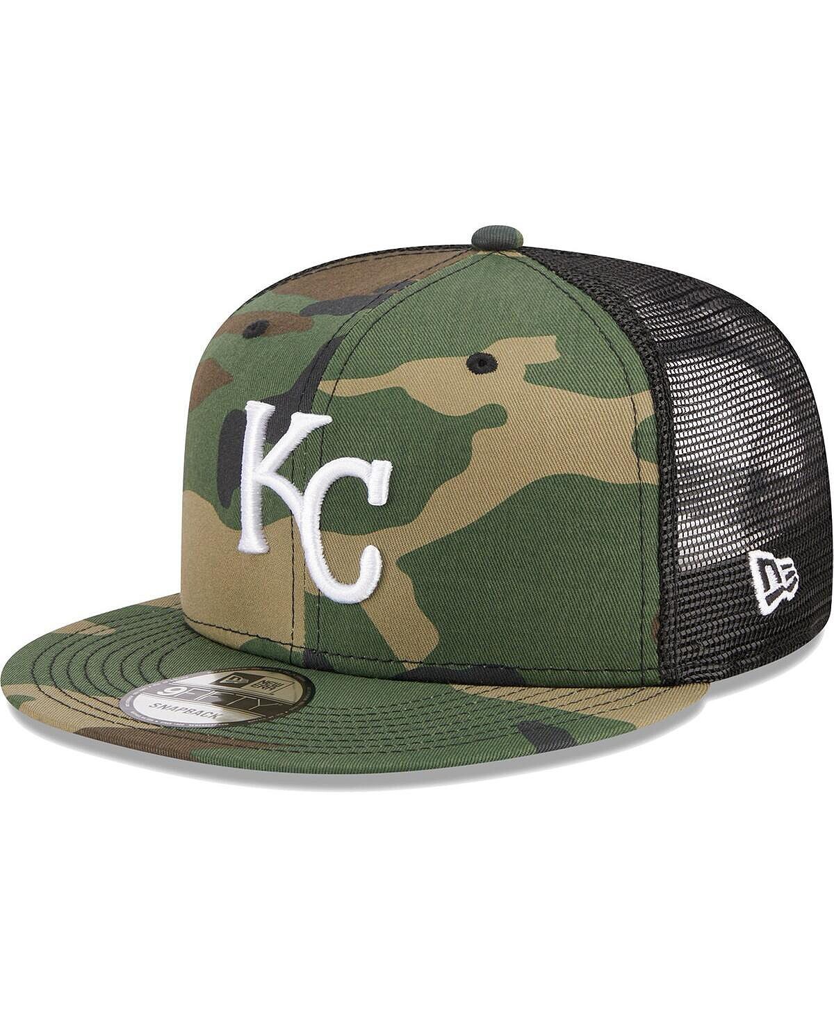 

Мужская камуфляжная кепка Snapback Kansas City Royals Woodland Camo Trucker 9FIFTY New Era