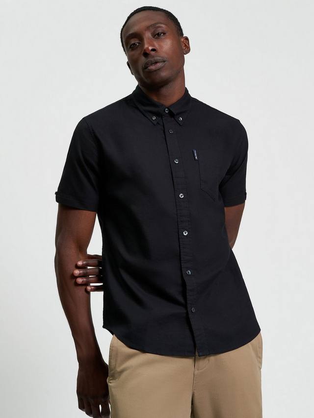 

Сигнатурная рубашка из органического хлопка Regular Fit Ben Sherman, Black