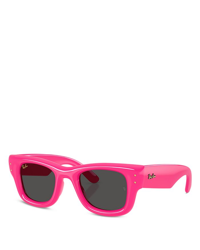 

Wayfarer Puffer A$AP Rocky квадратные солнцезащитные очки, 47 мм Ray-Ban, розовый