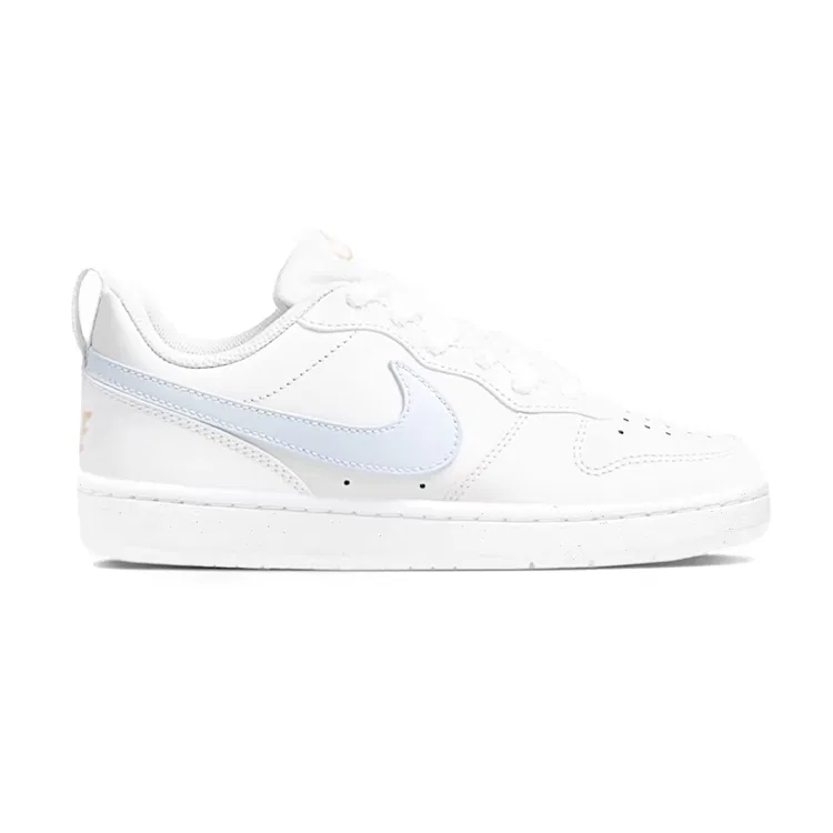 Кроссовки детские Nike Court Borough Low 2 Leather White Blue — фото 4