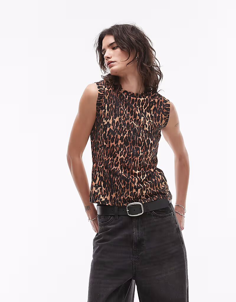 

Танк AllSaints Imogen в леопардовой расцветке