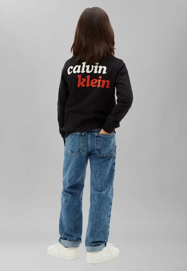 Свитшот Calvin Klein Jeans Seasonal Logo Front Back, черный