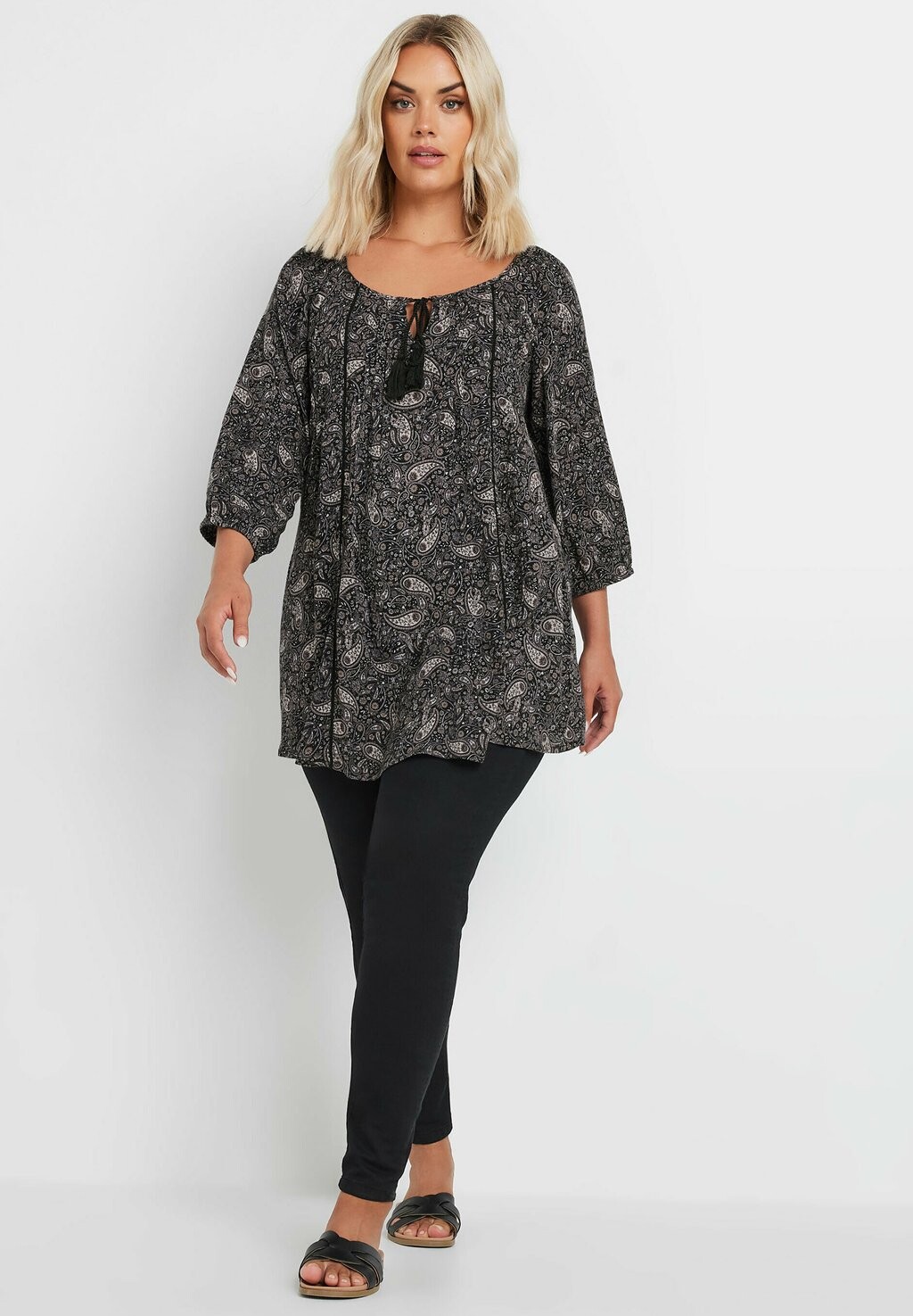 

Туника PAISLEY Yours Clothing, антрацит