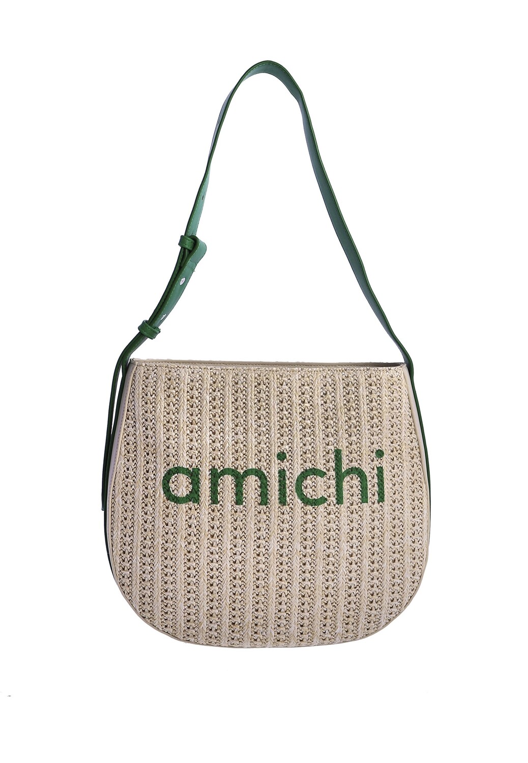 

Сумка шоппер Amichi Perla (B)29 x (H)27 x (T)7см, зеленый