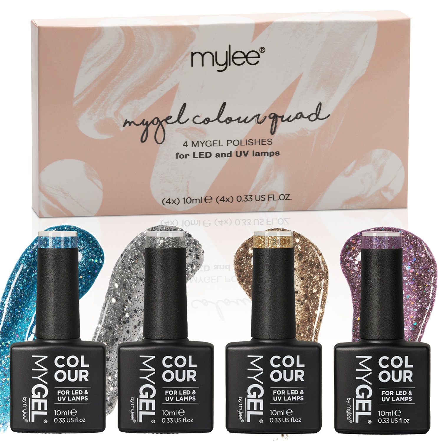 Лак для ногтей mygel glitterati gel-nagellack-set Mylee, объем 40 мл — фото 3