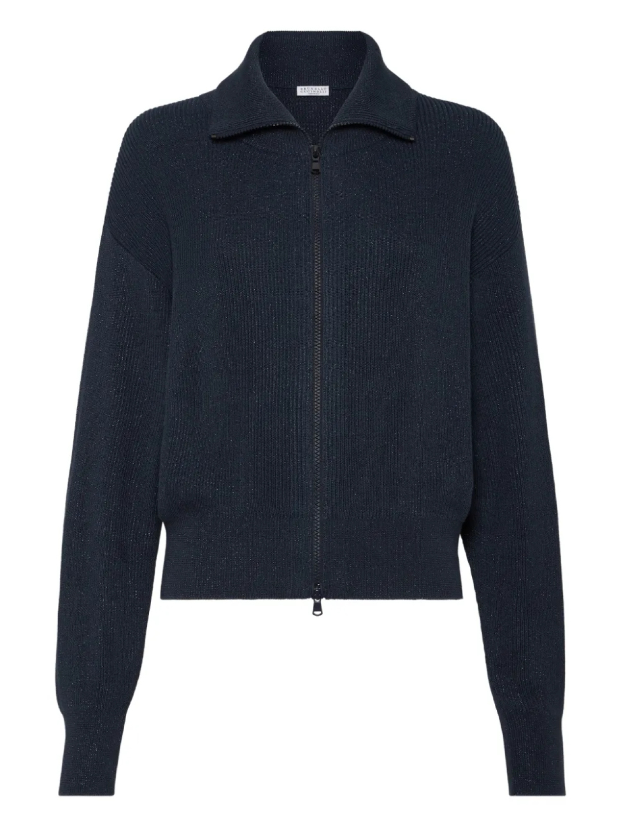 

Brunello Cucinelli кардиган с эффектом металлик, синий