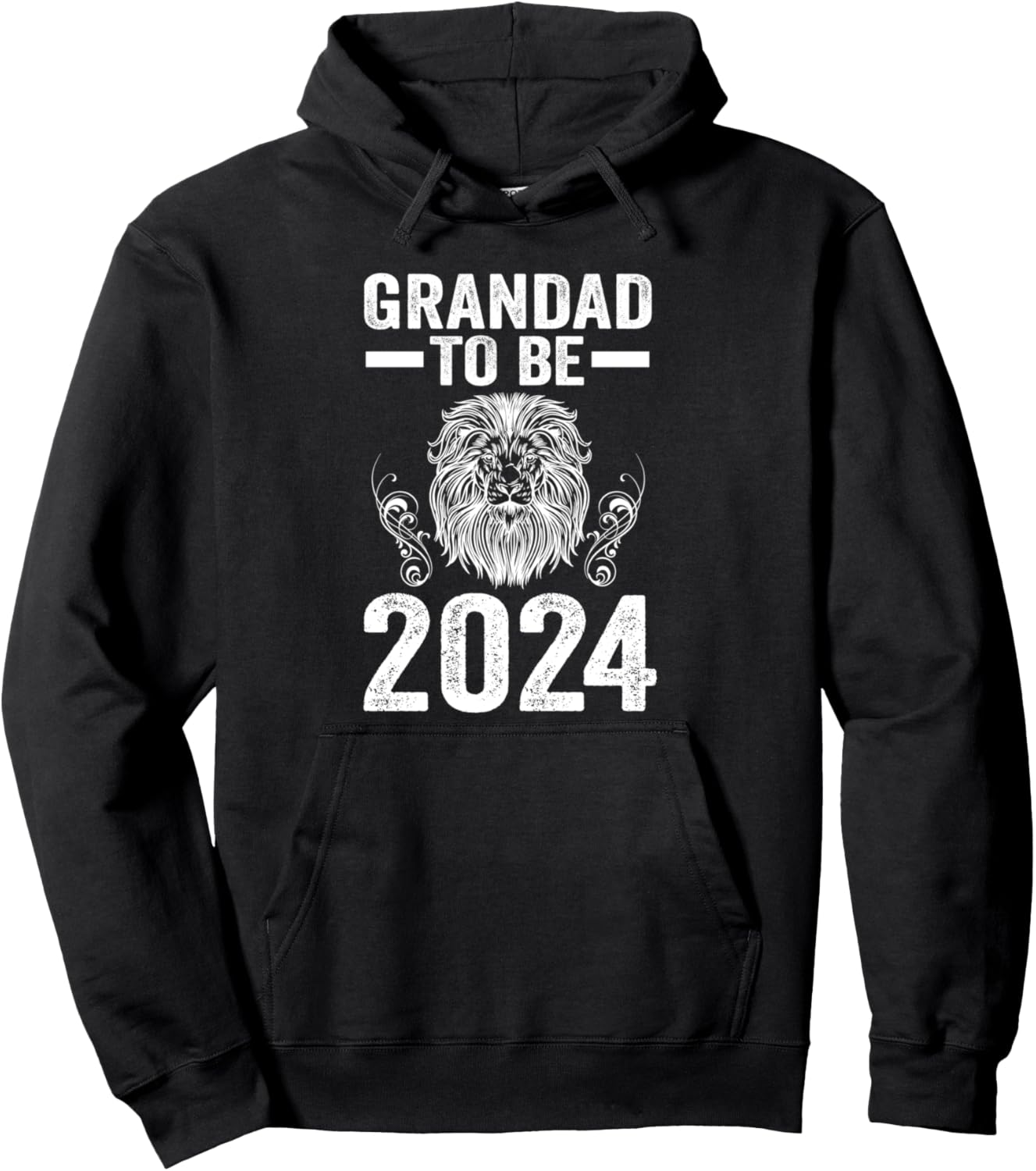 

Толстовка с надписью «Дедушка станет дедушкой в 2024 году» Grandfather & Grandpa Gift, черный
