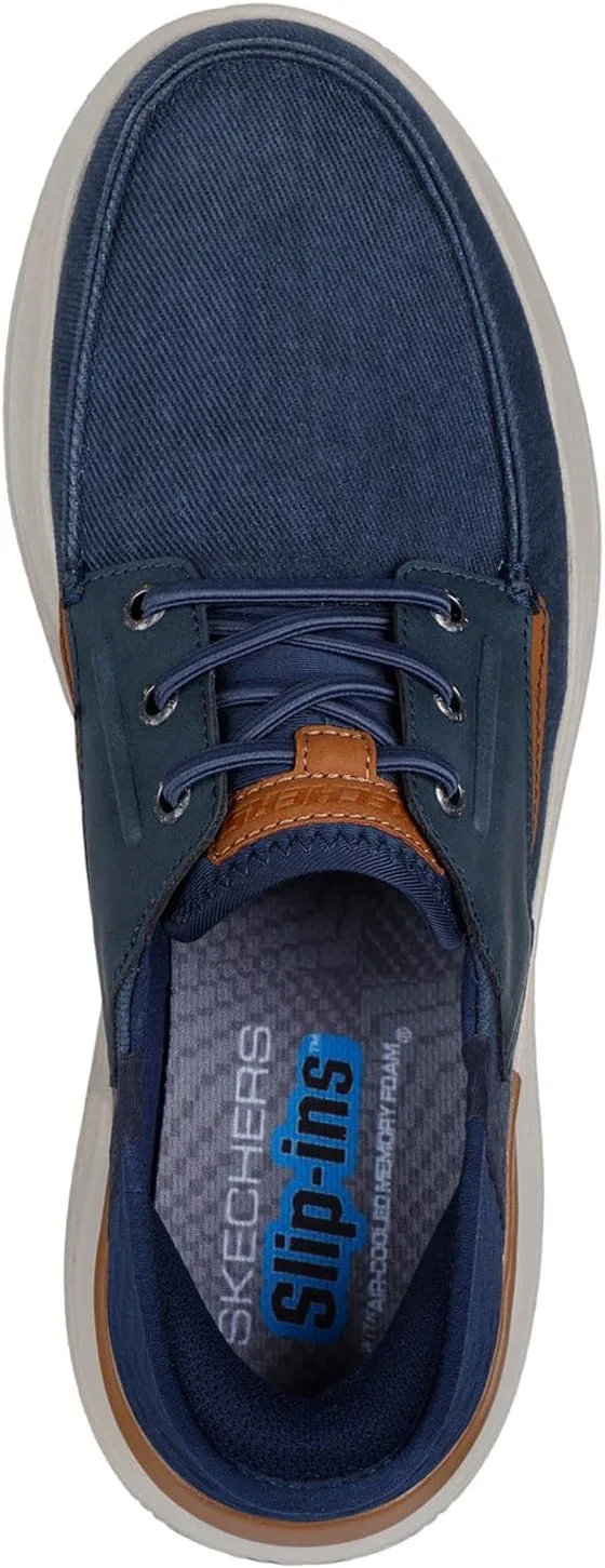 Мужские лоферы Skechers Hasting-Niko, темно-синий — фото 4