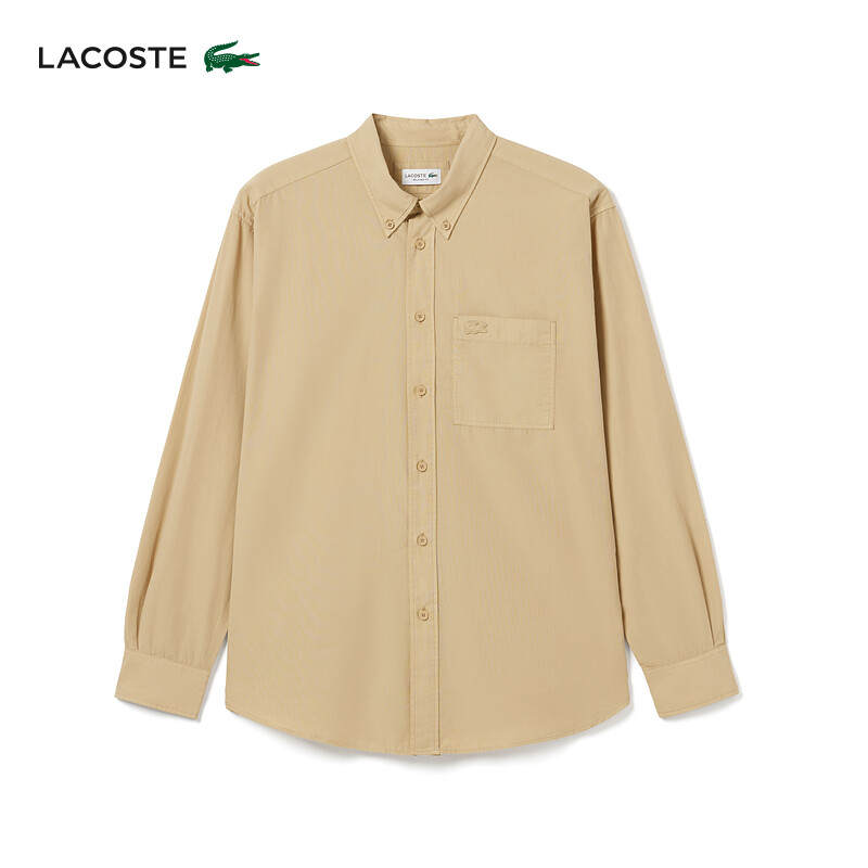 

Рубашка мужская Lacoste с длинными рукавами, серо-синий