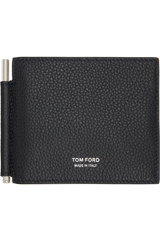 Зажим для денег в виде буквы Т, кошелек Tom Ford, черный