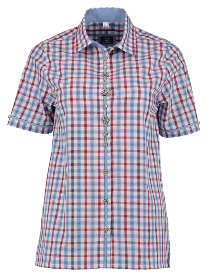 

OS-Trachten Традиционная блузка Clayar малинового цвета