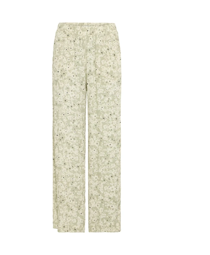 

Брюки свободного кроя с цветочным узором в горошек Ichi, зеленый
