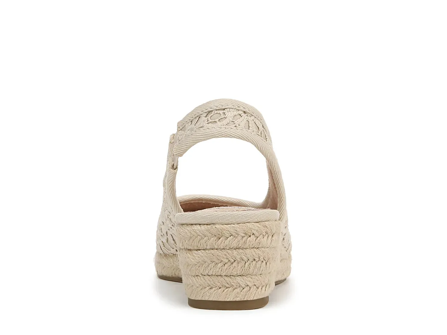 Туфли-лодочки LifeStride Kayden Espadrille на танкетке, бежевая кружевная ткань с цветочным узором — фото 4