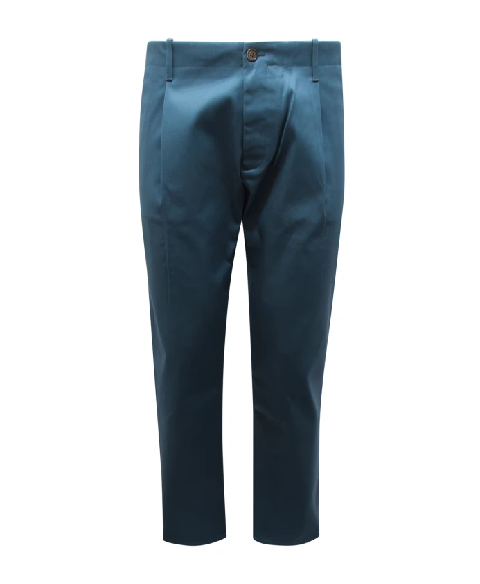 

Мятые брюки, изготовленные в Италии. Nine In The Morning, синий