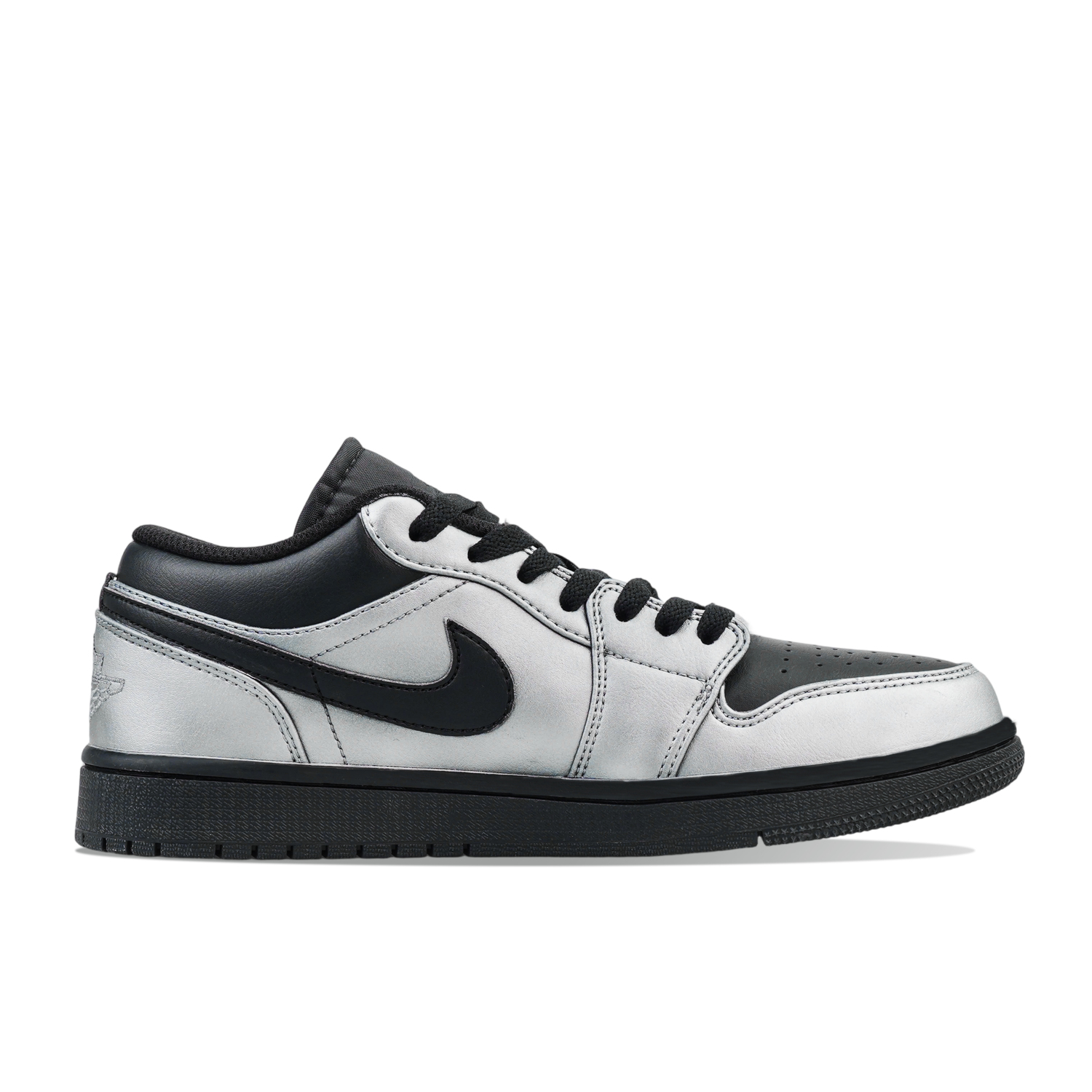 Air 1 Vintage баскетбольные кроссовки мужские Low top Jordan, серебряный черный — фото 4