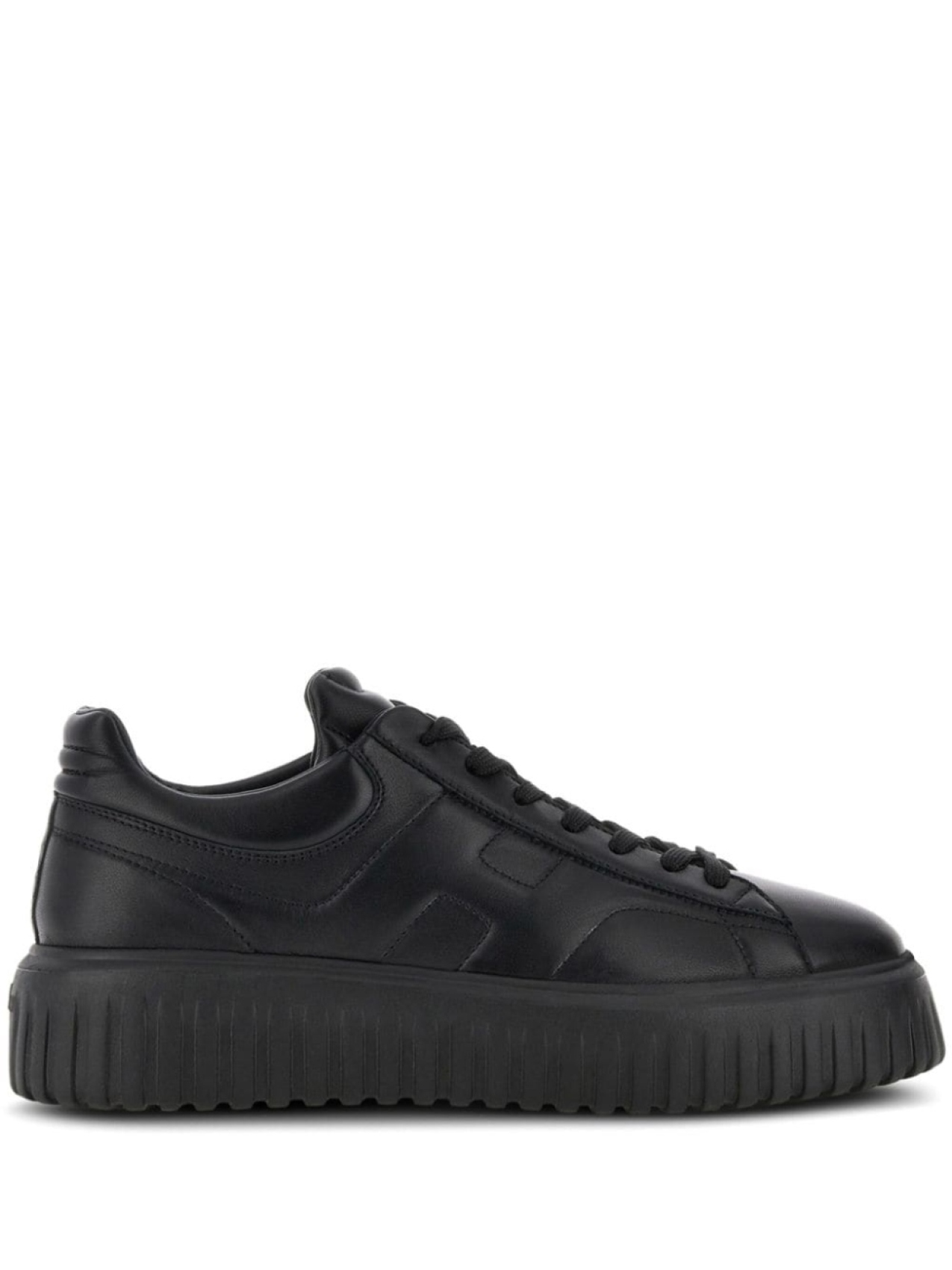 

Hogan H-Stripes leather sneakers, черный