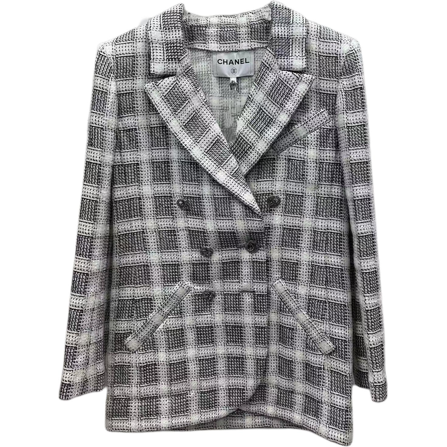 

CHANEL Куртка женская черно-белая, Black White