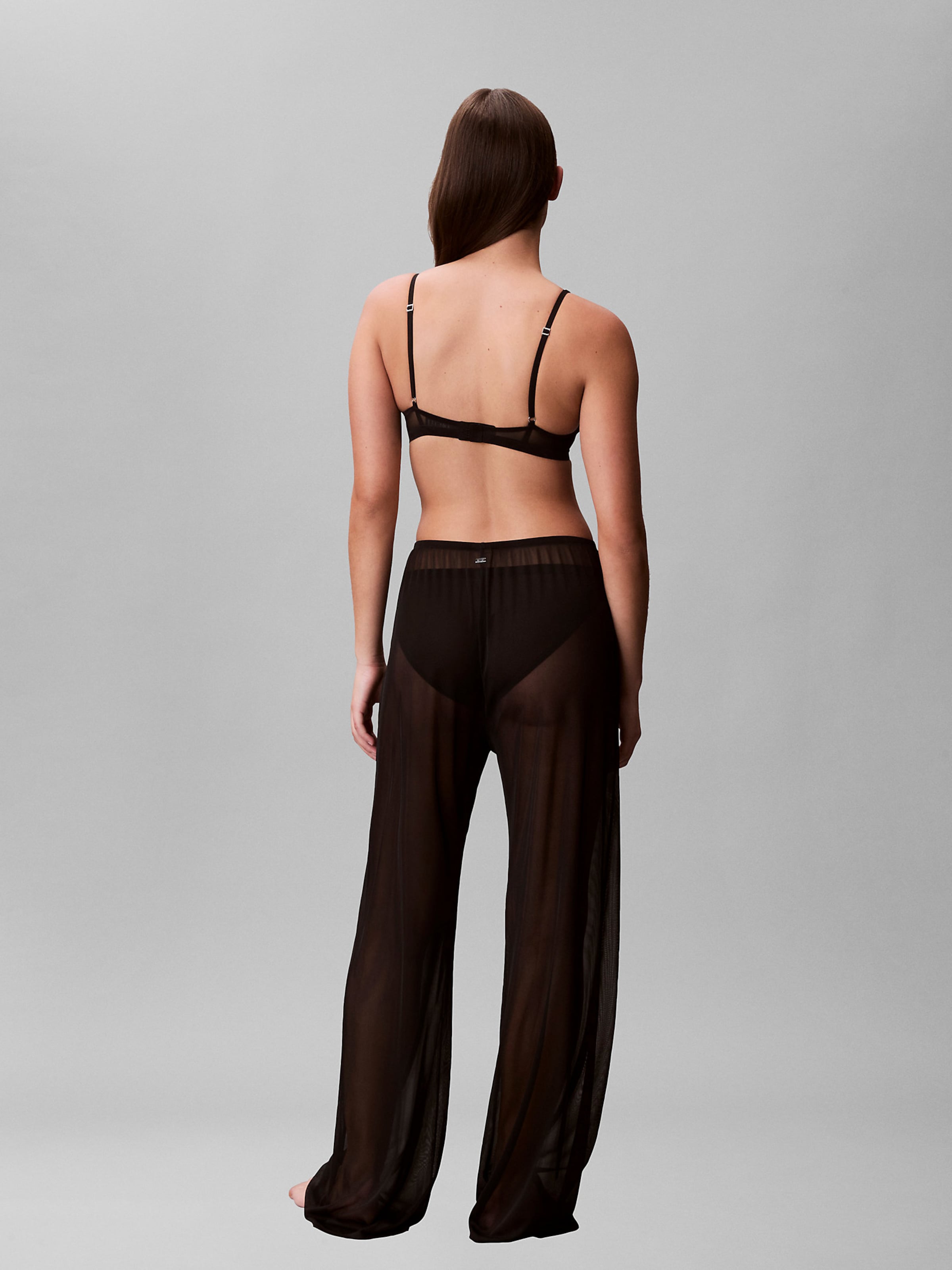 Calvin Klein Swimwear Широкие брюки в черном цвете — фото 4