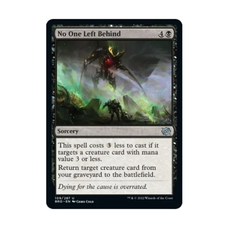 

CCG Никто не остался позади (U), MTG - The Brothers War