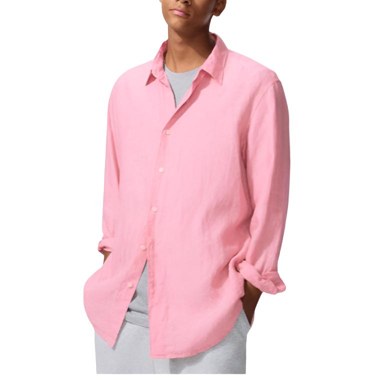 

UNIQLO SS26 Футболки Мужские Персиково-розовые Moderate