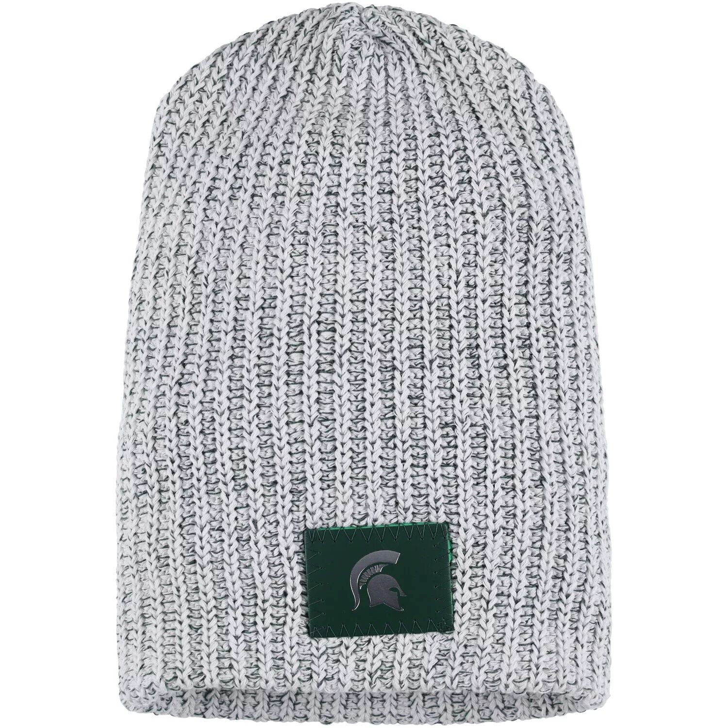 

Женская шапка Love Your Melon серого цвета, штат Мичиган, Spartans