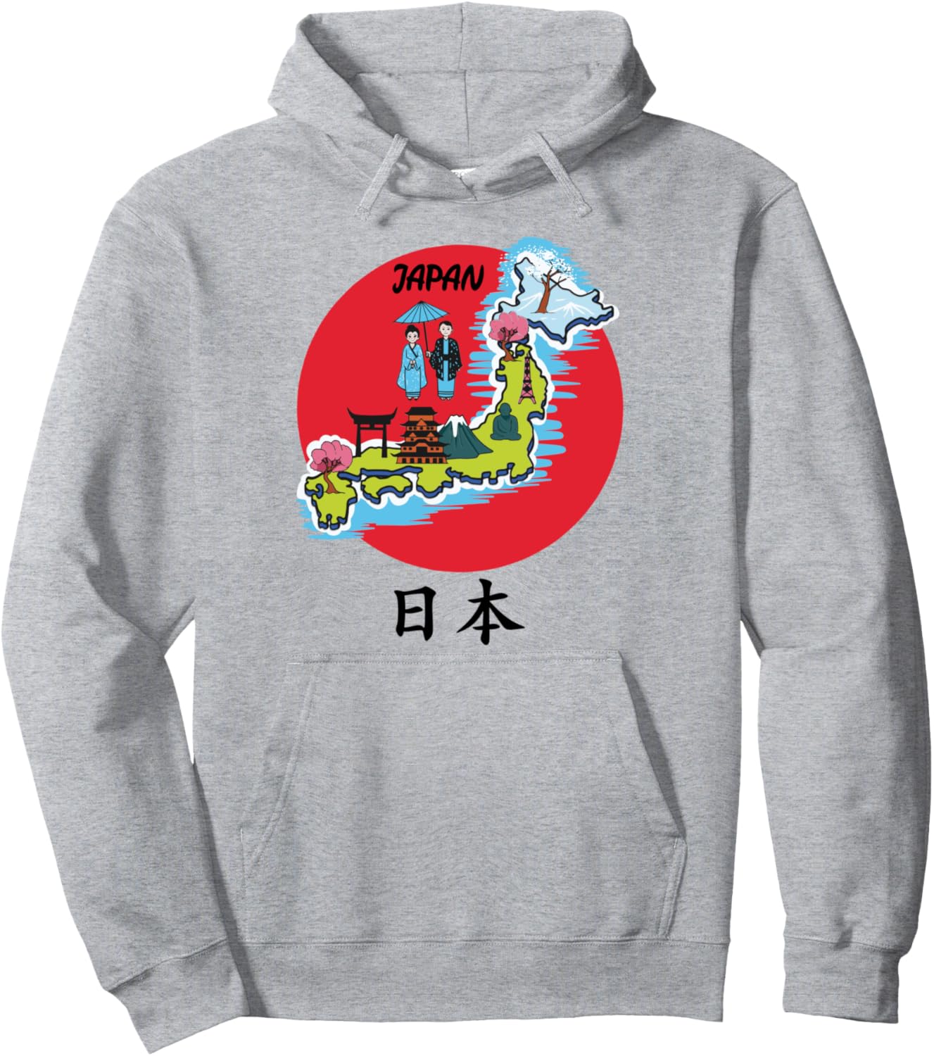 

Худи с японским сувениром «Карта Майко», серая Map Of Japan Japanese Souvenir, Серый, Худи с японским сувениром «Карта Майко», серая Map Of Japan Japanese Souvenir