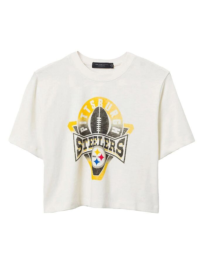 

Женская футболка NFL Pittsburgh Steelers с воротником-стойкой Junk Food Clothing, белый