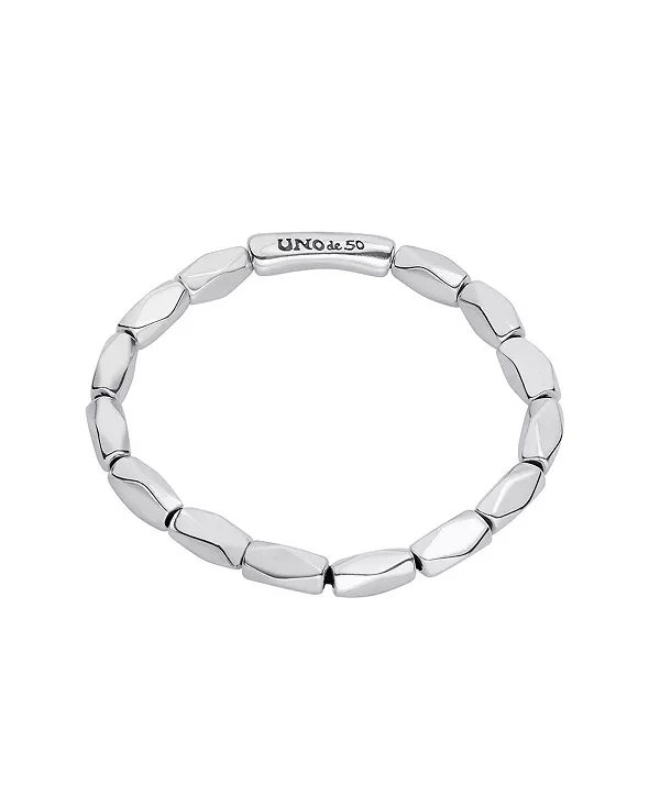 

Браслет из посеребренного металлического сплава с удлиненными соединительными кольцами Unode50, silver