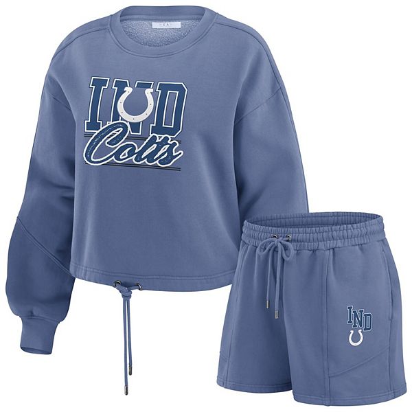 

Женский лонгслив и шорты для отдыха royal indianapolis colts из флиса Wear By Erin Andrews