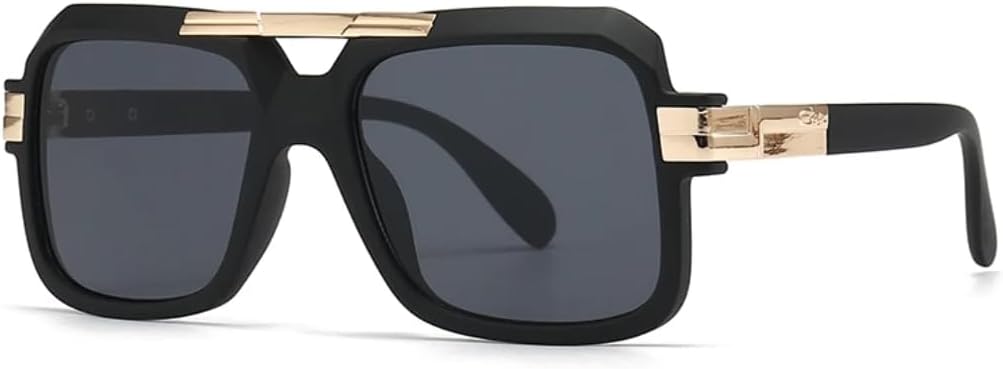 

Солнцезащитные очки с защитой UV400 | Большая оправа, двойная перемычка, градиентный цвет | для женщин и мужчин, для занятий спортом на открытом воздухе и вождения DSVIGF, Black