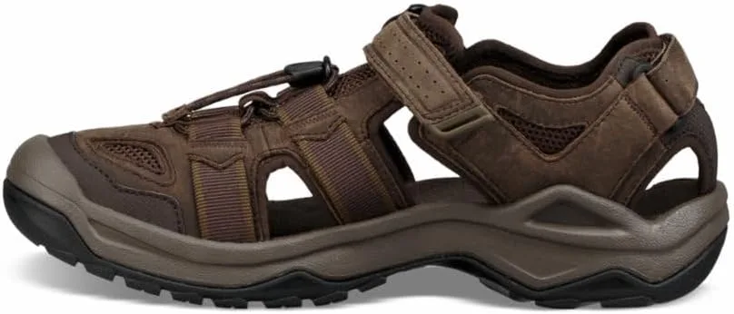 Мужские кожаные кроссовки Teva M Omnium 2, кофейный — фото 3