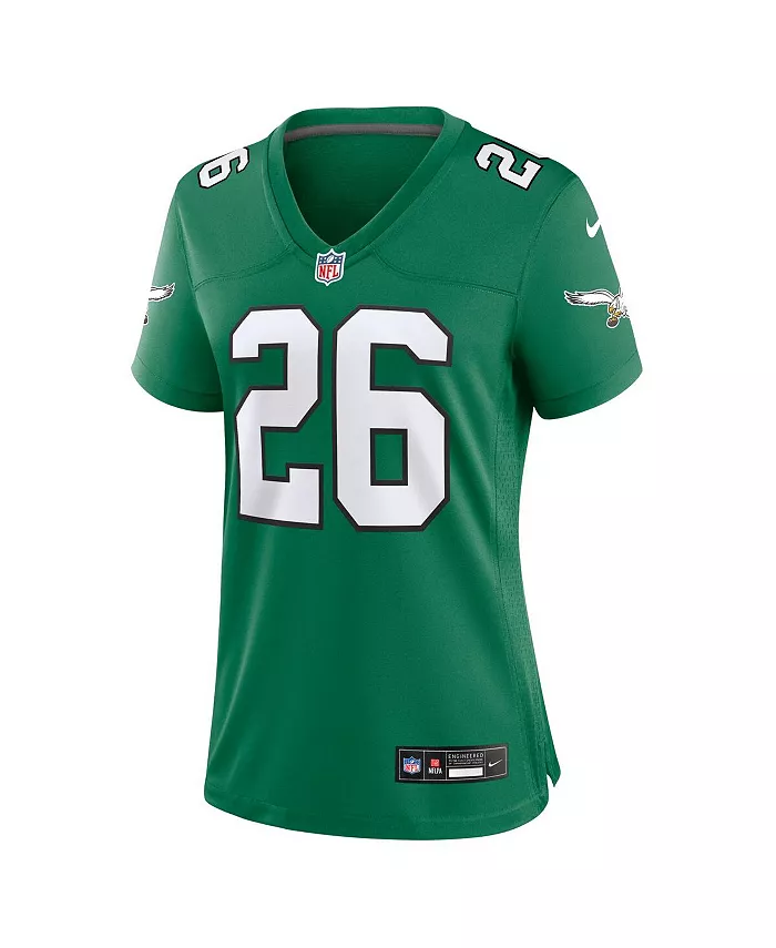 Женская запасная игровая майка Saquon Barkley Kelly Green Philadelphia Eagles Nike — фото 2