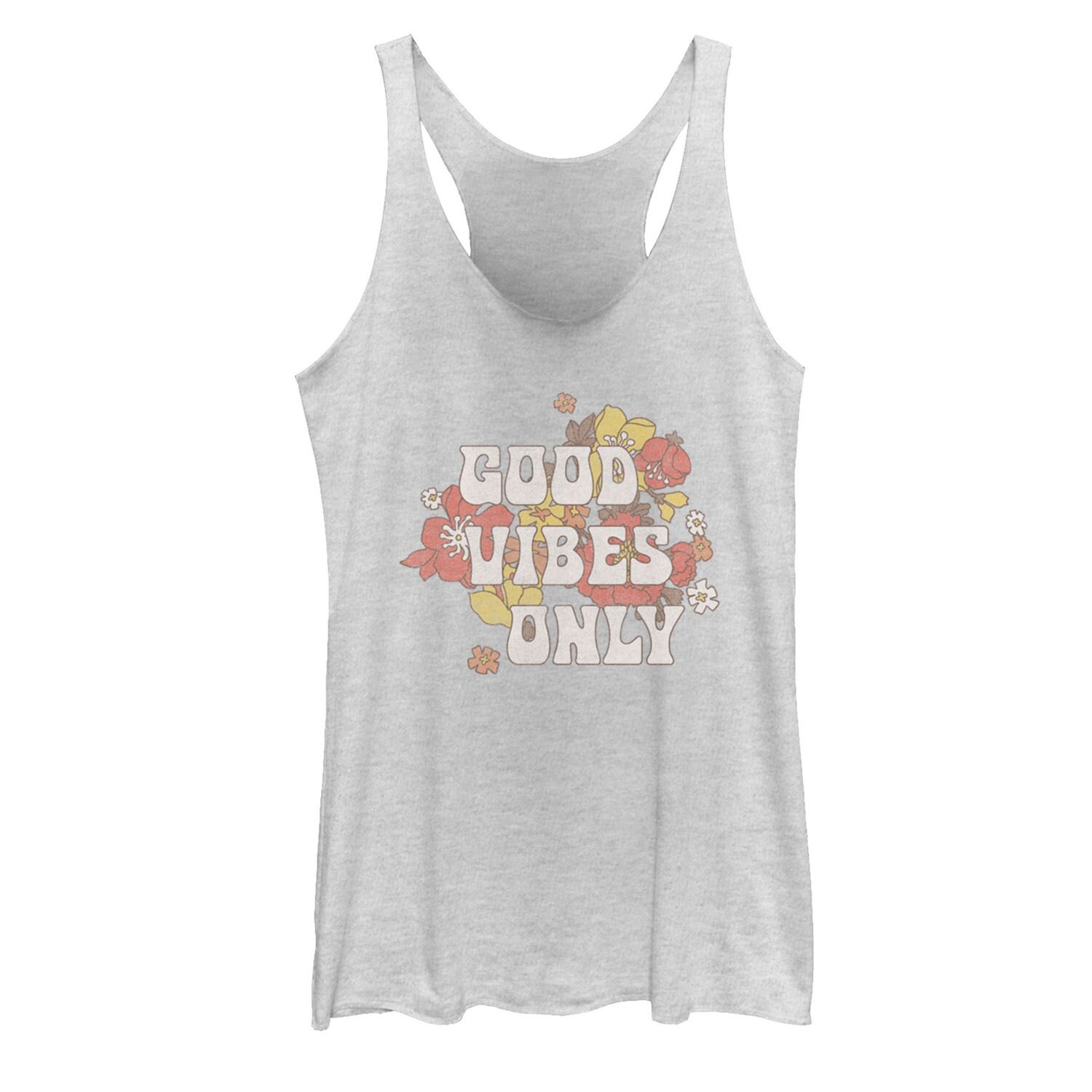 

Майка Good Vibes Only с цветочным фоном для юниоров