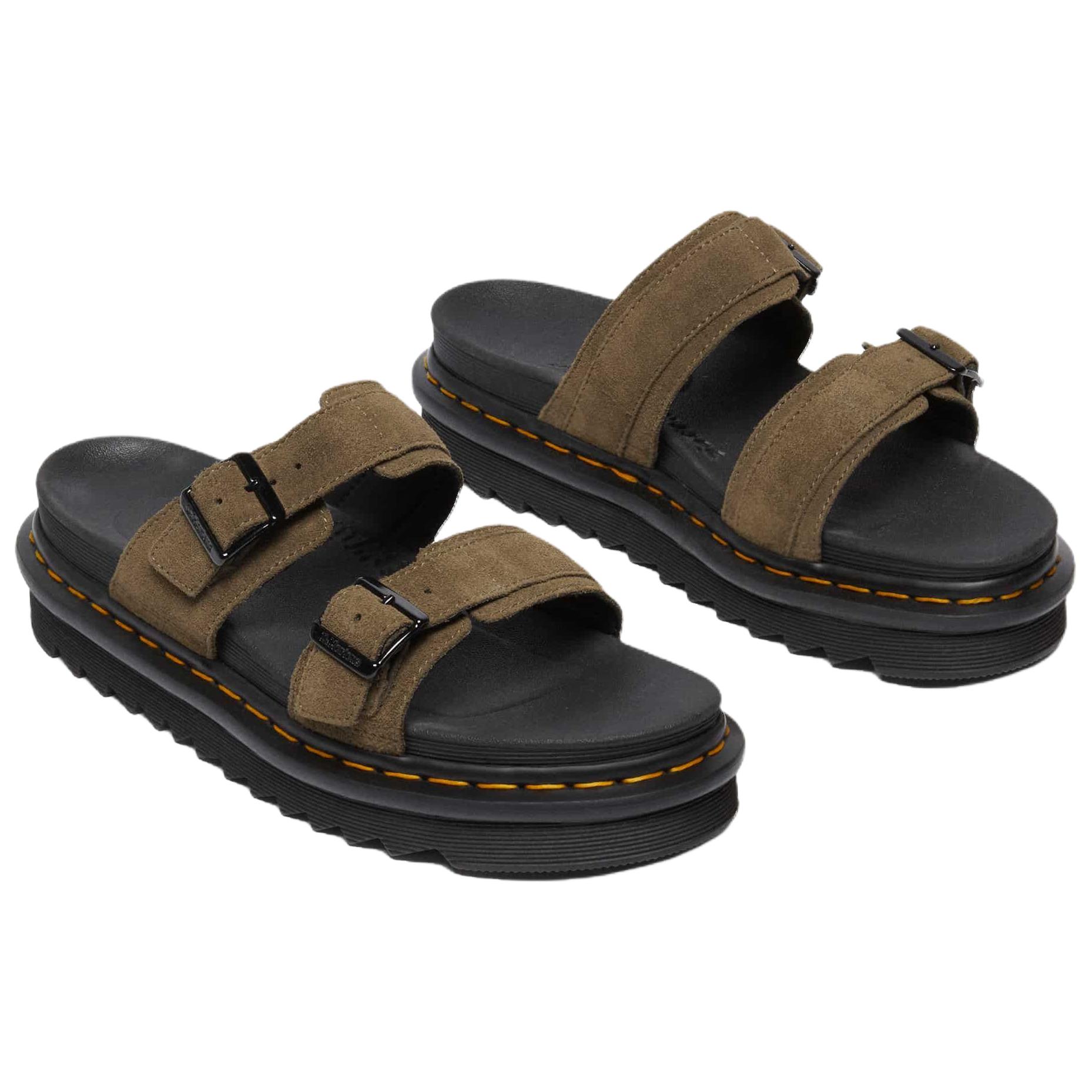 Dr.Martens Слайдеры Unisex Abrasion Resistant темно-зеленые — фото 3