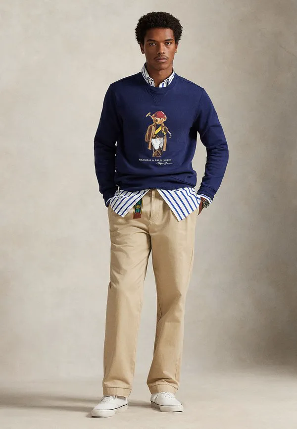 Толстовка из флиса с изображением медведя поло Polo Ralph Lauren, Newport Navy — фото 4