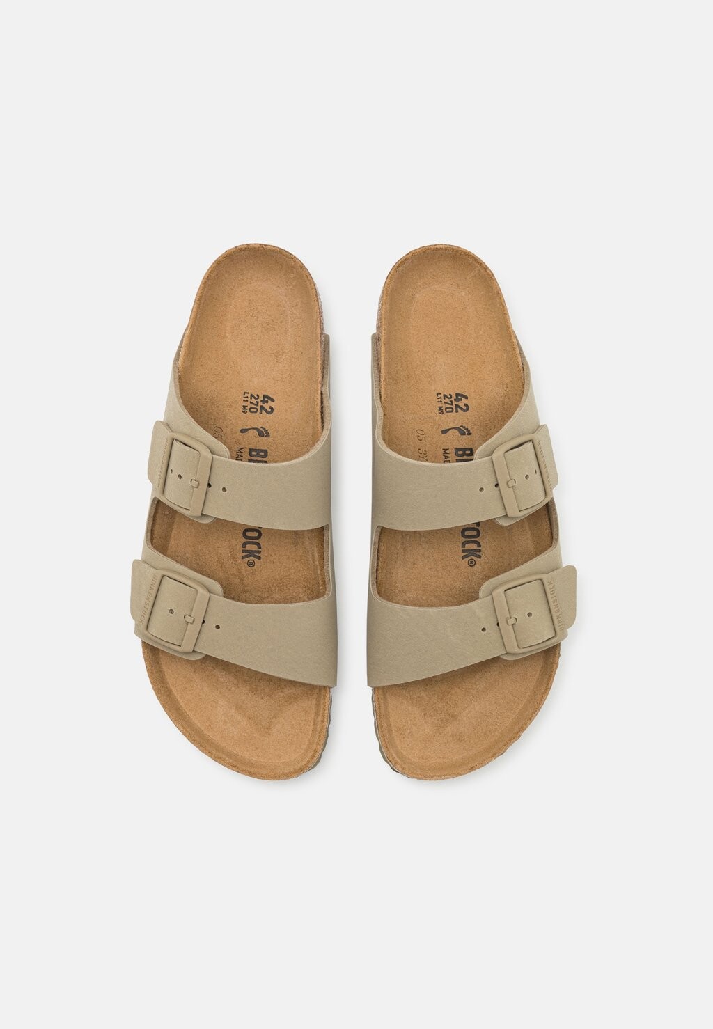 Тапочки ARIZONA NARROW UNISEX Birkenstock, цвет faded khaki — фото 4