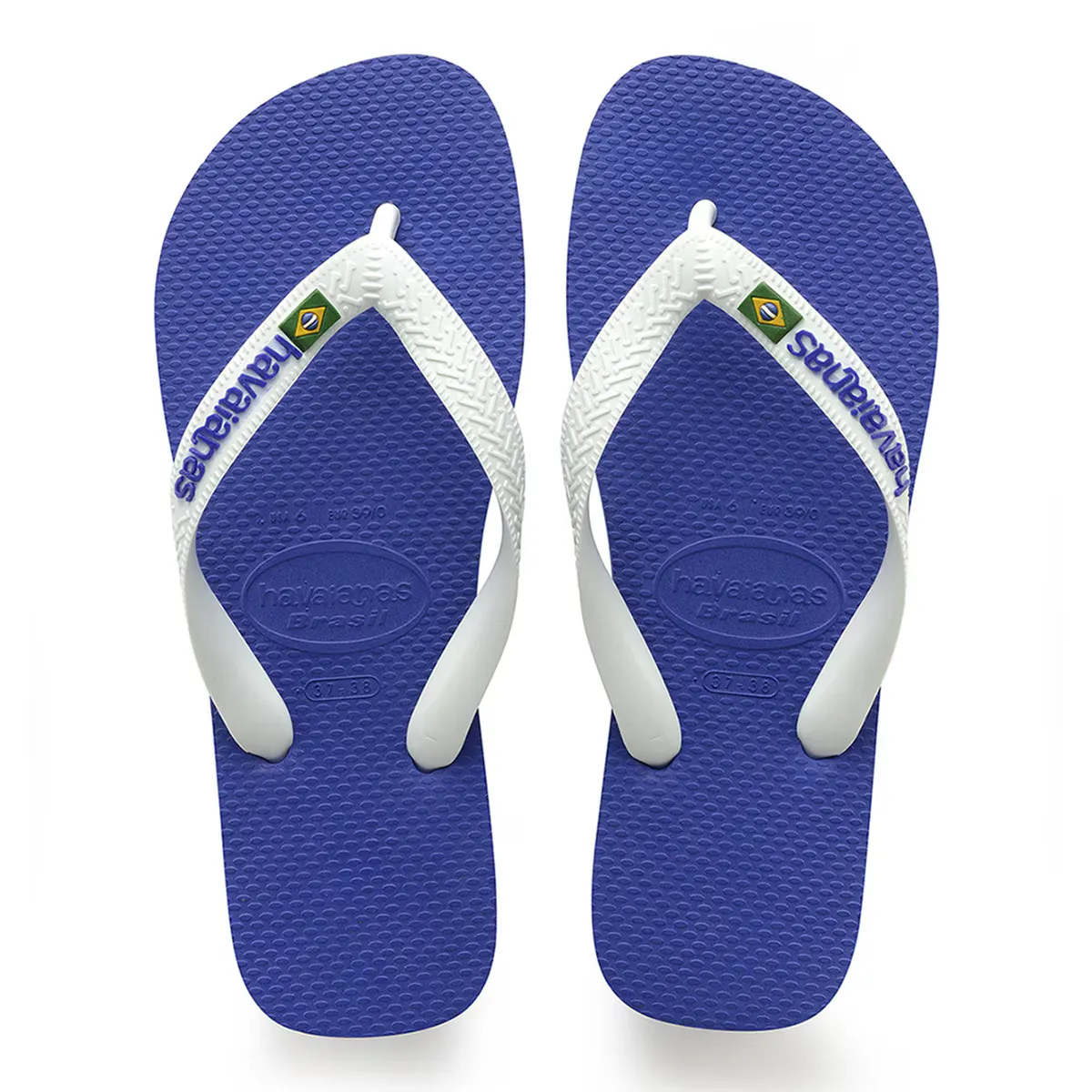 

Baby Brasil Logo II Havaianas Детские шлепанцы, синий/белый