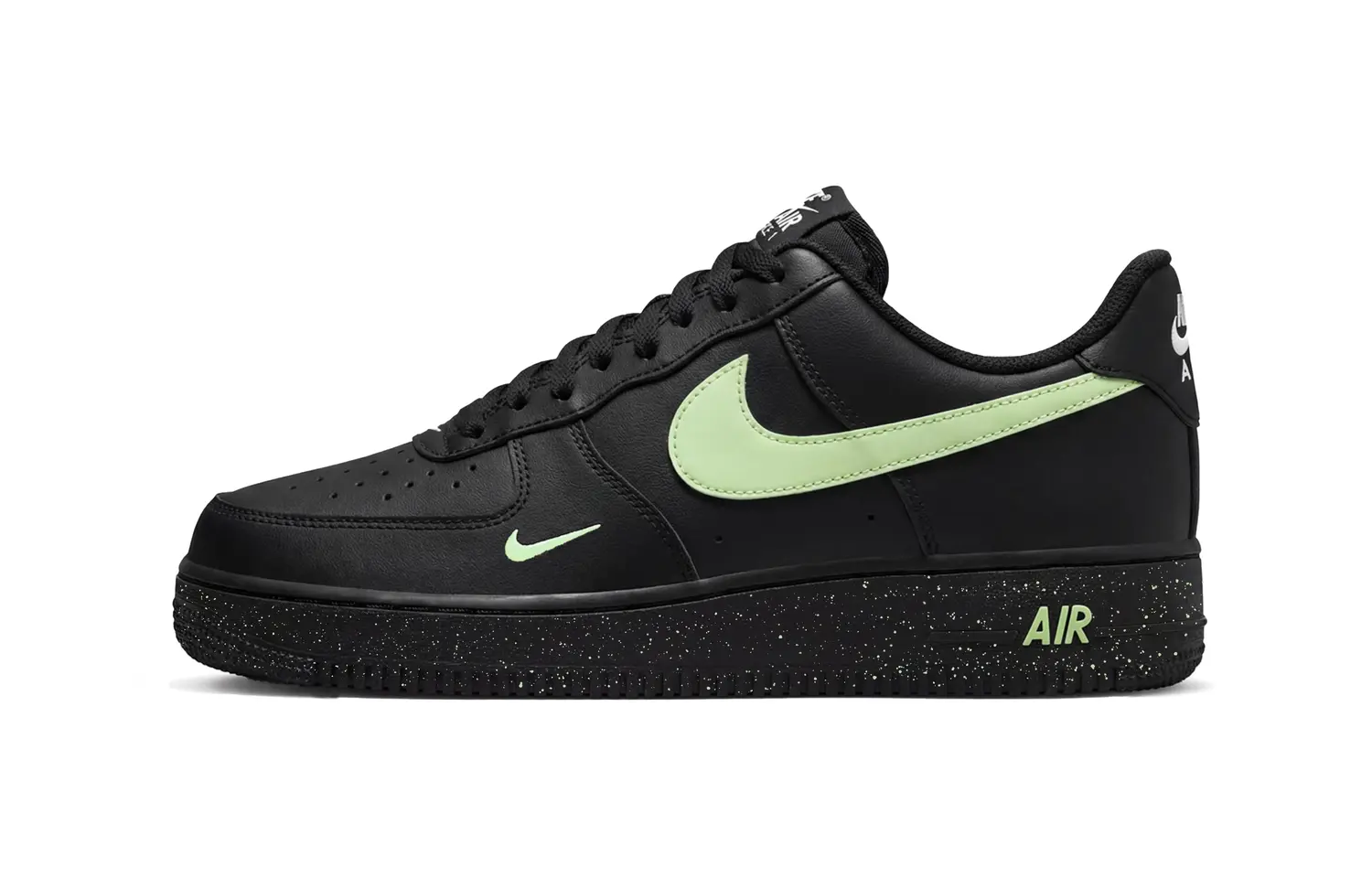 

Nike Air Force 1 Lv8 Neon Green Leather с амортизацией, устойчивые к истиранию и скольжению, низкие скейтборд-кроссовки для мужчин