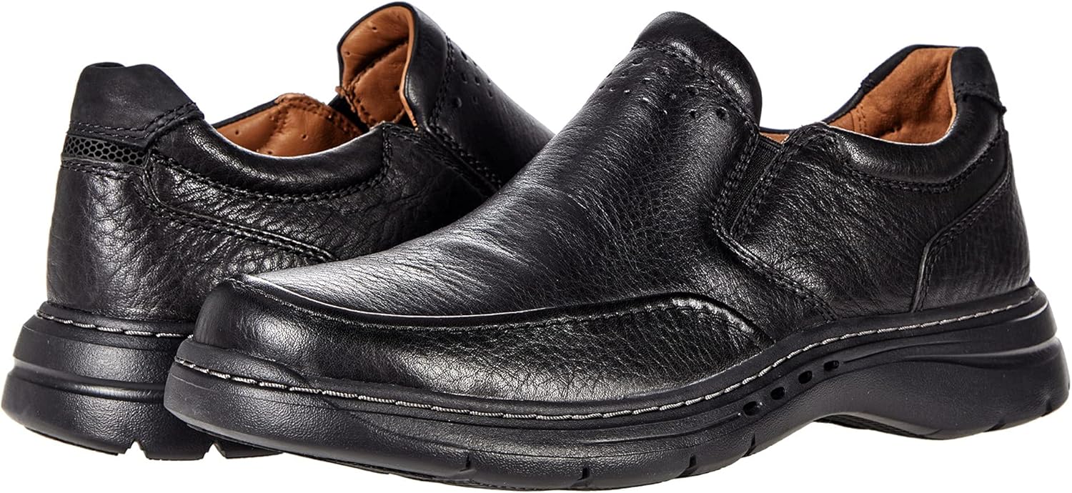 Мужские лоферы Clarks Un Brawley Step, черный — фото 2