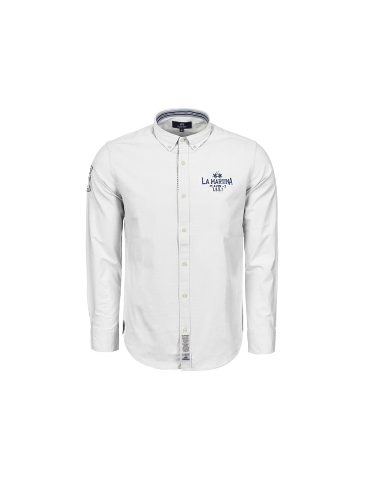 

Рубашка с длинными рукавами MBC600 белого цвета La Martina