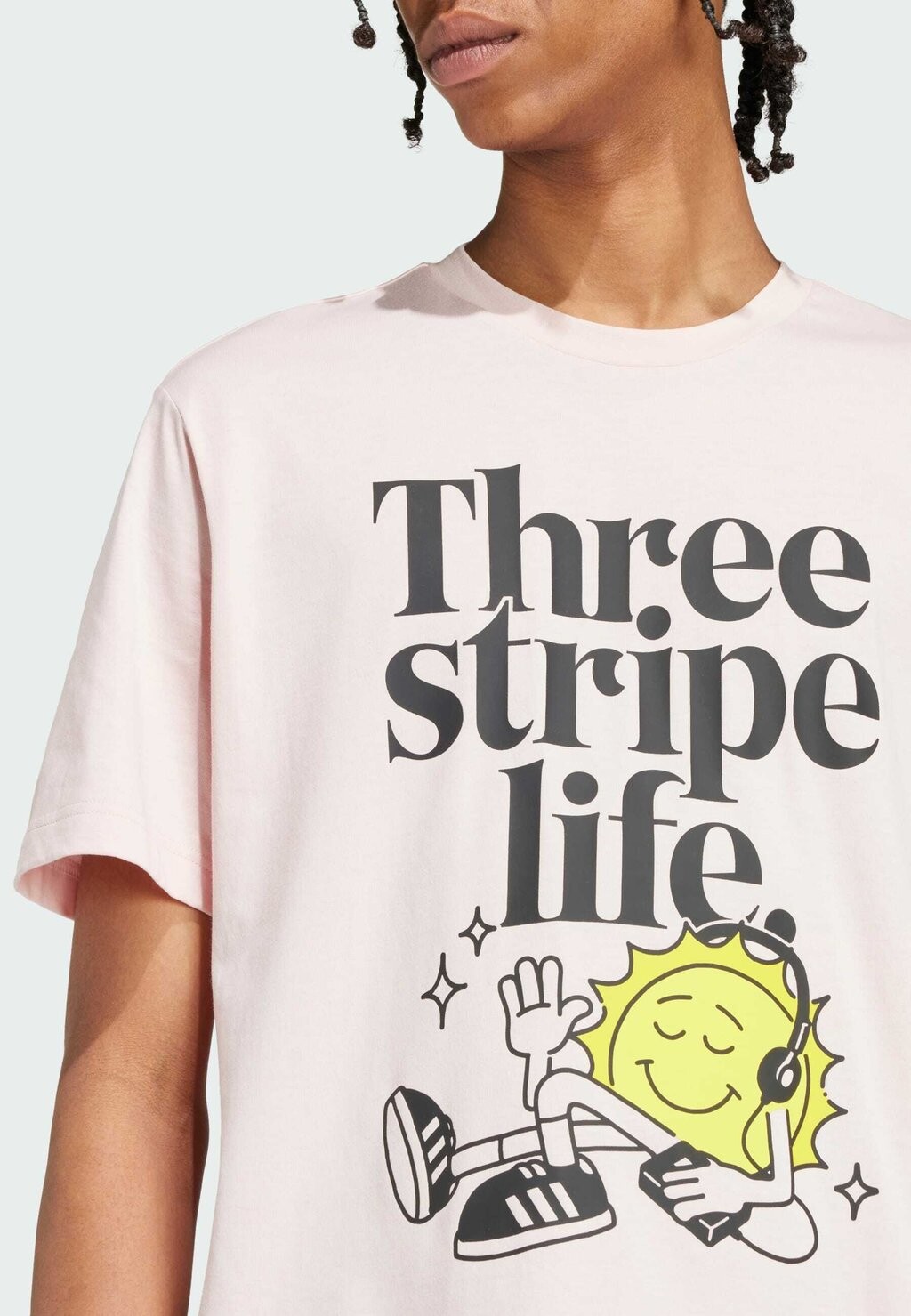 

Футболка с принтом Positivity Graphic Tee adidas Sportswear, фуксия